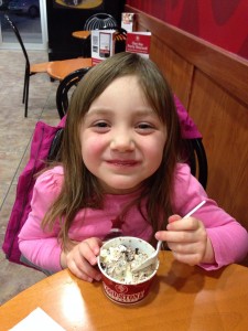 1st trip to Coldstone